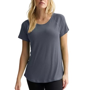 Camisetas de Verano de Alta Calidad para Mujer, Tallas Grandes, Sostenibles, Personalizadas, de Marca, de Lana, con Estampado de Cuadros de Lujo, Moda para Exteriores - Product Image 4