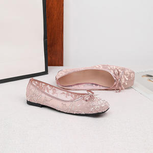 Chaussures plates pour femmes, <span class=keywords><strong>taille</strong></span> 44, respirantes, décontractées, avec nœud papillon, pour l'été - Product Image 5