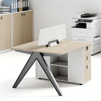 Bureau de travail modulaire moderne en bois pour deux personnes, extension de poste de travail chinois 4, 6 ou 8 places