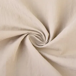 Diseño personalizado de color sólido transpirable tejido de nailon algodón sólido teñido telas para abrigo