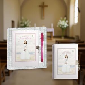 Diario Girl 13x18Cm Ma Première Communion avec Clé et Stylo - Product Image 3