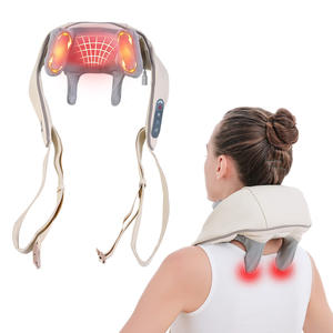 Masajeador de cuello con calor, masajeador de hombros y cuello Shiatsu para aliviar el dolor, masajeador eléctrico portátil de tejido profundo - Product Image 5