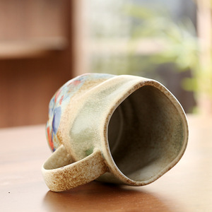 Tazza da tè da caffè in ceramica stile retrò di grande capacità Anti-scottatura personalizzata per la casa tazza stile Vintage Design - Product Image 5