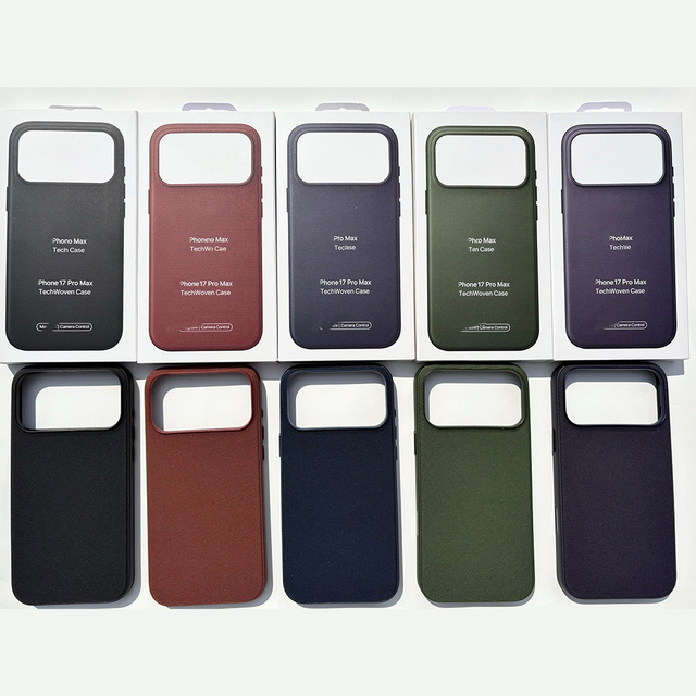 JOYPORODO L155 Trendy Techwoven Mobile Phone Case for IPhone 17 Pro Max Coque Telephone Capa De Celular Wholesale Leather Cover