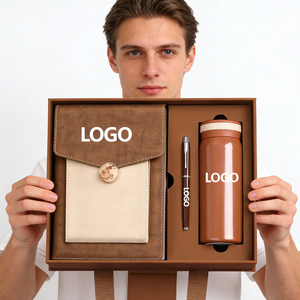 Cuaderno de Negocios A5 de Cuero PU para <span class=keywords><strong>Hombre</strong></span>, con Logotipo Personalizado, Caja de Regalo de Alta Gama, Encuadernación de Hojas Sueltas, Papelería de Regalo - Product Image 1