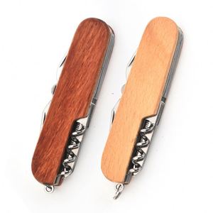 Navaja Plegable de Acero Inoxidable con Diseño Moderno y Logotipo Personalizado, Estilo Suizo, Mango de Madera, Hoja Hecha a Mano para Cocina y Aire Libre - Product Image 2