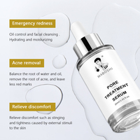 Sérum minimiseur de pores avec acide lactique, acide salicylique, hamamélis et lysat de ferment bifidus - Essence de contrôle du sébum et d'équilibre de la peau