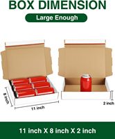 Boîtes d'expédition blanches personnalisées, boîtes en carton auto-adhésives pour l'emballage, boîtes en carton ondulé pour l'envoi de livres, de chaussures, de cadeaux