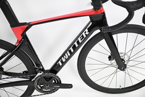 Vélo de course aérodynamique 700C 28 pouces avec axe traversant 12*142mm, 24 vitesses, cadre en fibre de carbone R5pro-Term-RS-24S, roues en fibre de carbone - Product Image 3