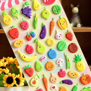 Adesivi Personalizzati per Bambini con Disegni di Torte, Hamburger, Frutta e Verdura - Product Image 1