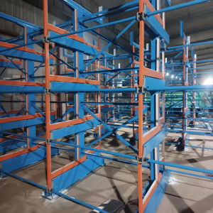 Solution de stockage manuelle polyvalente et réglable <span class=keywords><strong>Rack</strong></span> manuel en porte-à-faux télescopique Rayonnage à palettes en métal et en bois pour entrepôts - Product Image 6