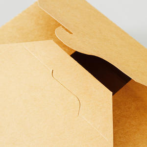 קופסאות מזון חד פעמיות מנייר קראפט עמידות לשמן ודליפות בנפחים של <span class=keywords><strong>800</strong></span>, 1400, 1500 ו-2000 מיליליטר עם הדפסת לוגו בהתאמה אישית לסיטונאות, וקופסאות אריזה מנייר קראפט. - Product Image 4