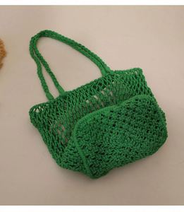 Bolso de malla tejida ecológico con correa única, hecho a mano, para mujer, ideal para ocio, vacaciones, playa, viajes y uso diario. - Product Image 3