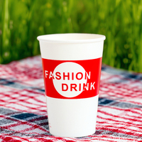 Gobelets en papier simple couche pour café 8oz/9oz/10oz/12oz/16oz/20oz/22oz avec logo personnalisé, résistants aux brûlures, impression personnalisée
