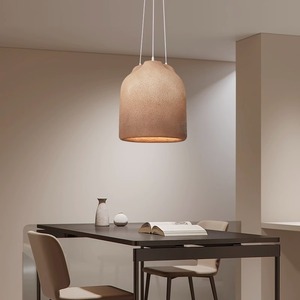 Japanese Wabi-sabi Style Microcement Pendant <b>Light</b> Original Nordic Design for <b>Dining</b> Room Bedroom Living Room Lighting - Product Image 4
