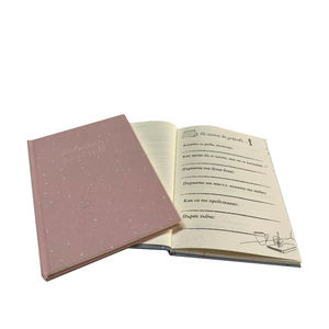 Carnet de papier et de carton de luxe à reliure spirale en relief bleu rose pour bébé avec papier couché Caractéristiques écologiques - Product Image 6
