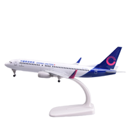 Modèle d'avion en résine à l'échelle 20 cm 737 CHINA UNITED, simulation d'avion de ligne avec boîte cadeau