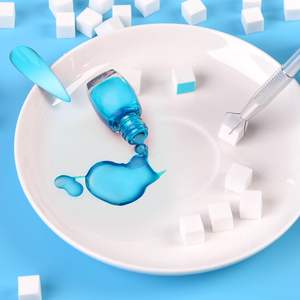 TAMAX NAT063 300 pièces Éponges à ongles en <span class=keywords><strong>silicone</strong></span> souple pour la création de nail art ombré, 2 stylos applicateurs pour dégradé d'ongles - Product Image 3