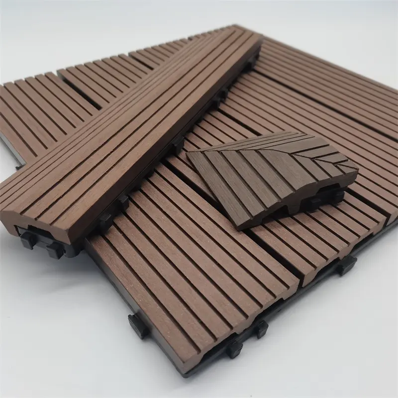 WPC natural look Eco friendly easy installing DIY wood plastic composite balcony decking