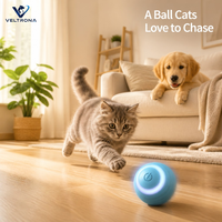 Jouet électronique pour chat, balle interactive, balle roulante lumineuse, jouet d'exercice pour chaton, jouet d'exercice pour animaux de compagnie d'intérieur