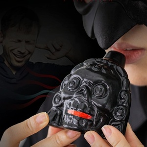 Traditional Aztec Death <b>Whistle</b> Black Ceramic Eerie Screaming Sound For Kids Playing - Product Image 2
