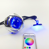 AES Haute Qualité APP Coloré RGB 360 Devil Eyes pour phare de voiture universel