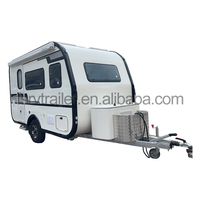 Mini-caravane de voyage compacte pour l'aventure en plein air, avec douche, pour le camping en Chine