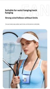 Ventilateur portable rechargeable 3000 mAh à clipser à la ceinture, idéal pour l'escalade en extérieur, mini-ventilateur sans fil à suspendre au cou, <span class=keywords><strong>prix</strong></span> de gros abordable - Product Image 4