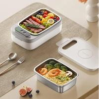 Boîte à lunch chauffante rechargeable OEM portable de 1000ml avec logo personnalisé Chauffe-plats électrique