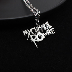Il mio romanticismo chimico collane Rock Band in acciaio inox Cosplay collana pendente stile Vintage geometrico gioielli di moda regalo - Product Image 4