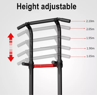 Équipement de gymnastique à domicile Push up Training Body Building Workout System Pull up Dips Board Push up Stand Bar Power Tower Material