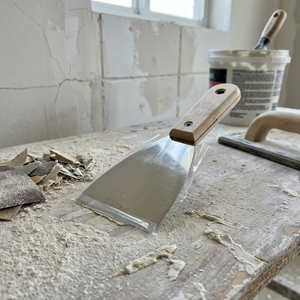 Couteau à mastic en acier inoxydable avec manche en bois, 3 pouces (75 mm) de largeur, spatule multi-usage pour le nettoyage des murs, le décapage de peinture, la construction - Product Image 5