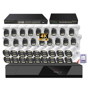 Meilleur 8MP 4K CCTV POE IP Caméra 36CH Full HD Coloré Vision Nocturne Grand Angle pour Intérieur Dôme <span class=keywords><strong>Extérieur</strong></span> Bullet NVR Vidéo - Product Image 1