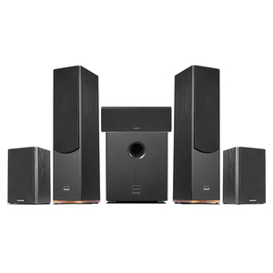 Sistema de Sonido Envolvente 5.1 para el Hogar, Sistema de Cine en Casa de Madera con Altavoces de Alta Fidelidad - Product Image 1