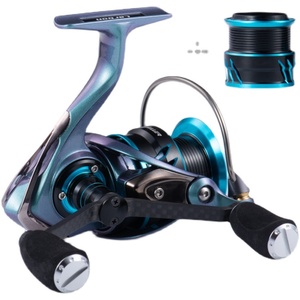 <span class=keywords><strong>Moulinet</strong></span> de pêche Lurekiller à chargement frontal, 2000/2500/3000/4000, pour calmar et bar, double bobine, rapport de transmission 5.2:1, main gauche, métal, pour la pêche en rivière - Product Image 6