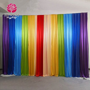 HUALAI Sfondi Decorativi in Seta Ghiacciata Pratici e Assortiti in Vari Colori <span class=keywords><strong>a</strong></span> Prezzo di Fabbrica per Compleanni, Matrimoni e Feste - Product Image 1