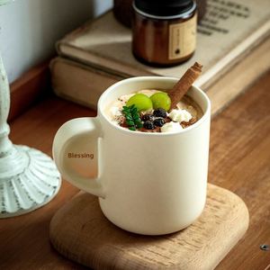 Vintage Simple Style Matte Ceramic <b>Mug</b> Large Capacity Household Coffee Cup Office Water Cup Drinkware 2 Piece <b>Set</b> - Product Image 2