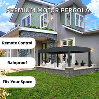 Pergola Bioclimatique Extérieure Motorisée en Aluminium Enduit de Poudre Durable pour Balcon – Vente Directe