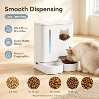 Distributeur automatique de nourriture pour animaux de compagnie 4L 5L pour chats et chiens, alimenté par batterie, style moderne, unité d'alimentation programmée
