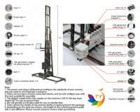 Imprimante murale 3D verticale TPP1000 pour l'impression sur les murs avec de l'encre UV