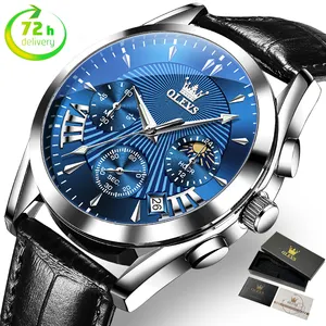 Livraison rapide OLEVS nouvelle usine OEM personnaliser marque privée de luxe montres à quartz pour hommes Offre Spéciale montres-bracelets pour hommes quart