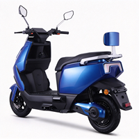 Moto électrique FUNTI longue autonomie pour trajets quotidiens, 60V 1200W, autonomie 75 km, vitesse 60 km/h, frein à disque, deux-roues urbain pour adulte