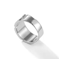 Bague rétro crâne pour homme, bague en argent, style européen et américain à la mode, tendance et cool, bague ouverte de saut de danse