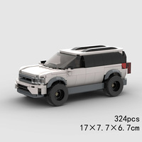 Jouets de construction éducatifs en blocs de plastique ABS à petites pièces, compatibles avec les modèles MOC de voitures de course et SUV, très demandés, pour la marque Brucks