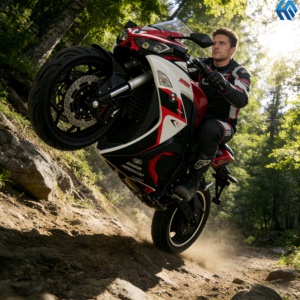 Moto tout-terrain puissante 72V 150 km/h, type sportbike de course 3000W/5000W/8000W - Product Image 1