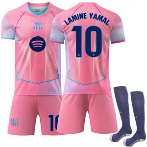 2526 Completo da <span class=keywords><strong>Calcio</strong></span> in Rete Edizione Speciale Rosa Barcellona N. Maglietta a Maniche Corte con Scollo a V per Bambini, Produzione per il Commercio Estero - Product Image 1