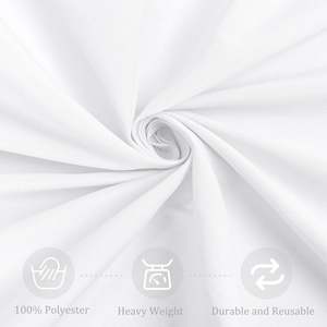 Venta caliente 120 pulgadas 132 pulgadas mantel Jacquard poliéster redondo blanco mantel para boda fiesta banquete evento restaurante - Product Image 3