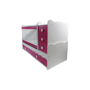 JINS Modern Kids Bedrooms <strong>Drawers</strong> Child <strong>Cot</strong> Bed <strong>Set</strong> 3 in 1 Multifunctional New Born Baby Infant Sleeper Wood - Product Image 4