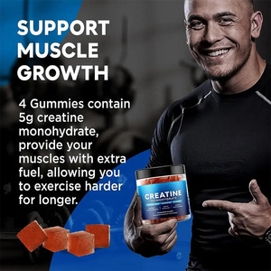 <span class=keywords><strong>Creatine</strong></span> monohydrate gummies Complex กับแอลคาร์นิทีนและทอรีนแต่งรสพร้อมราสเบอรี่แกมมี่120ชิ้น - Product Image 3