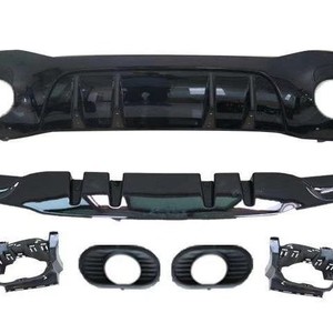 Kit de modification en plastique ABS pour diffuseur arrière et embout d'échappement Mercedes-Benz Classe A W177 2019+ compatible avec le pare-chocs - Product Image 4